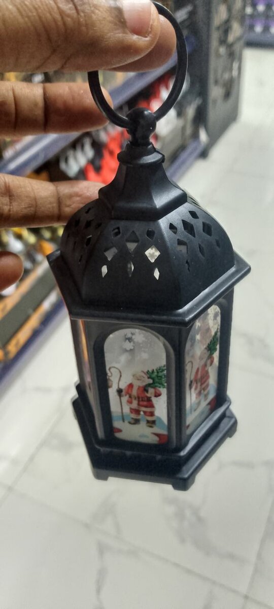 Lanterne décorative LED Noël