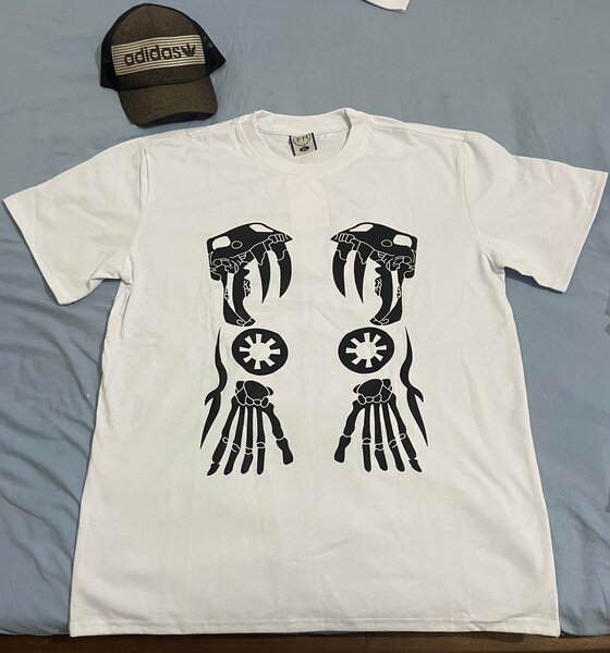 T-shirt blanc original imprimé