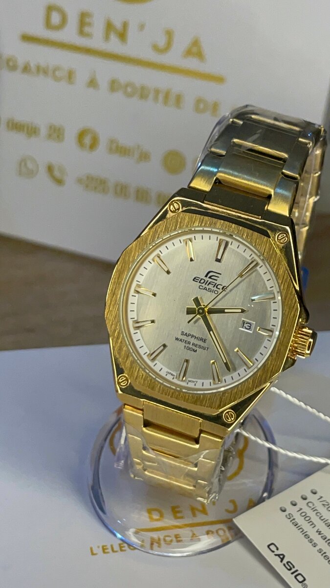 Montre Casio dorée homme