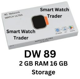 DW89 Ultra Smart Watch Men 2.05inch Screen 4G SIM Card Google Play Waterproof WIFI GPS Camera Video Call Android Smartwatch