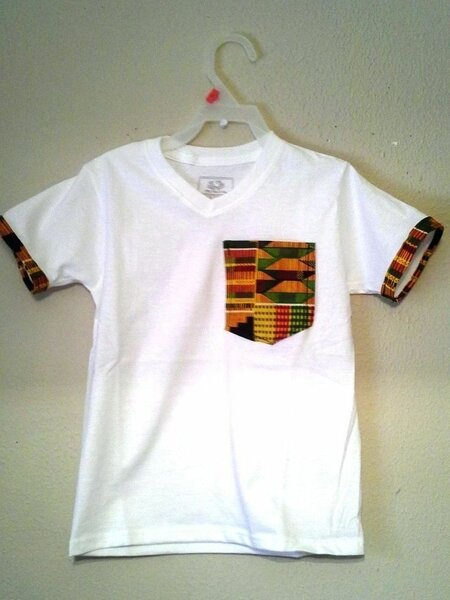 T-shirt with kente design