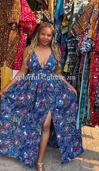 Women's  long dress with print