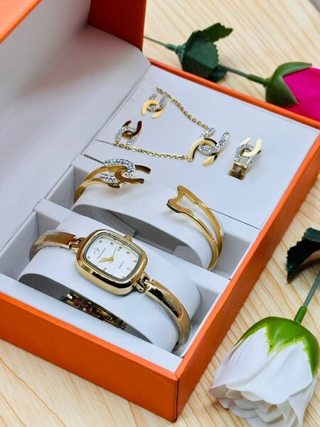 Ensemble Montre et Bijoux Luxe