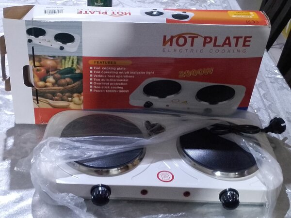 Plaque de cuisson électrique double