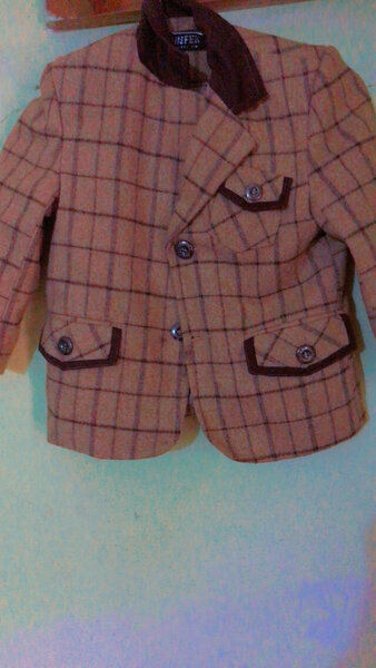 Veste à carreaux enfant