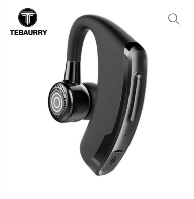 V9 Wireless Bluetooth Earpiece with Super Strong Battery, Noise Reduction, Pair 2 Devices at a time.