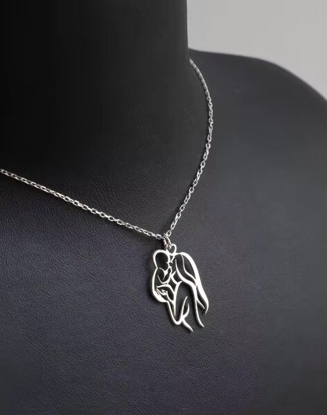 Ensemble bracelet et collier en acier inoxydable