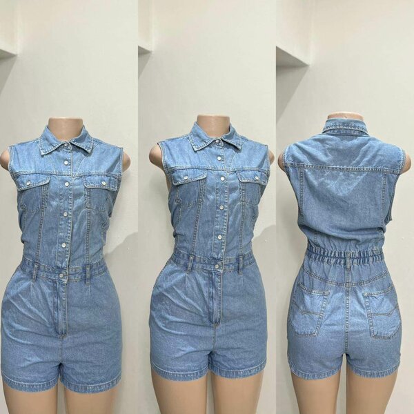 Denim Jumpsuit M,L K155 Pink Top M,L,XL K120, Blue Top S K60