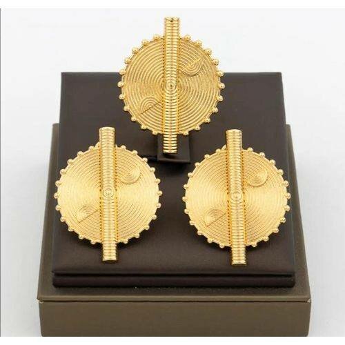 Boucles d'oreilles africaines dorées