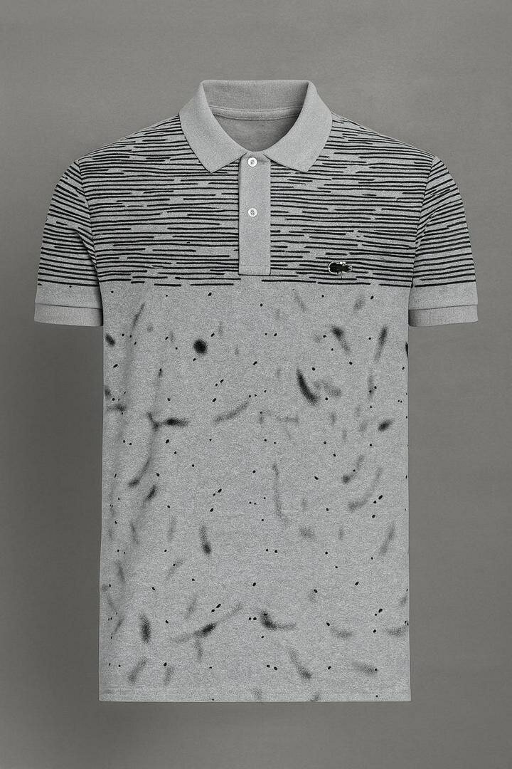 Polo homme moderne à motifs