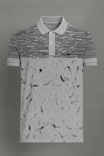 Polo homme moderne à motifs