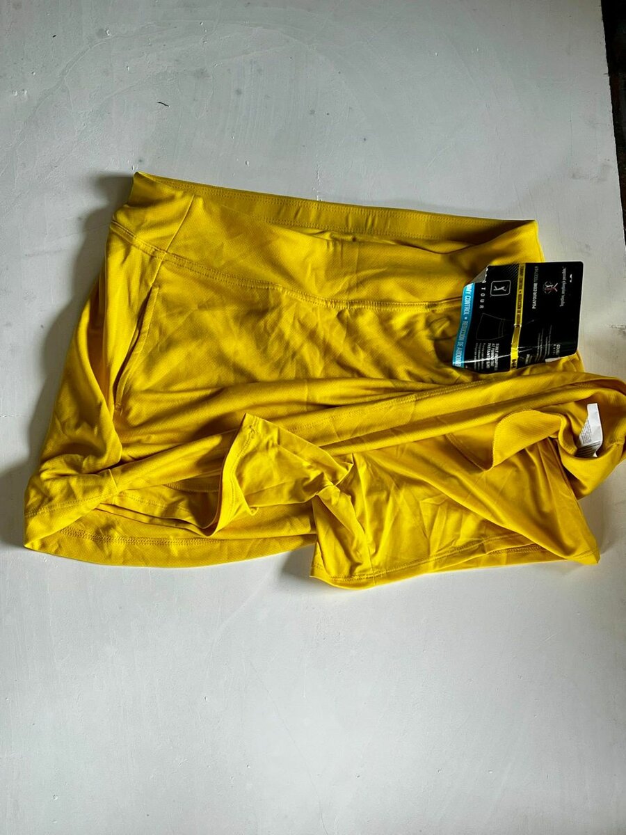 Bright Yellow Tennis Skirt