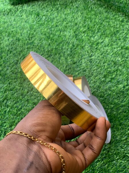 Silver, gold and black decorating sticker