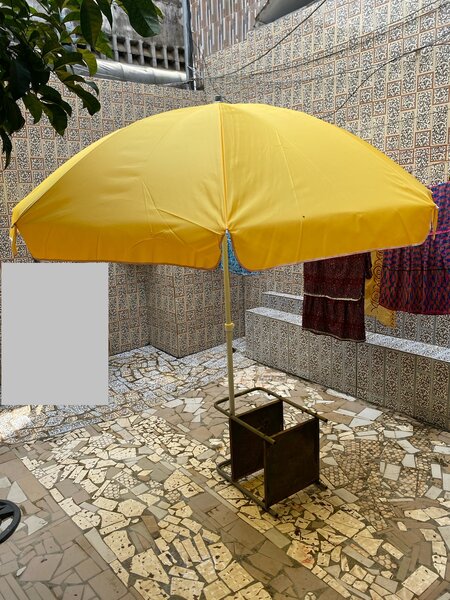 Parasol 2m40 Oxford 420d-jaune
