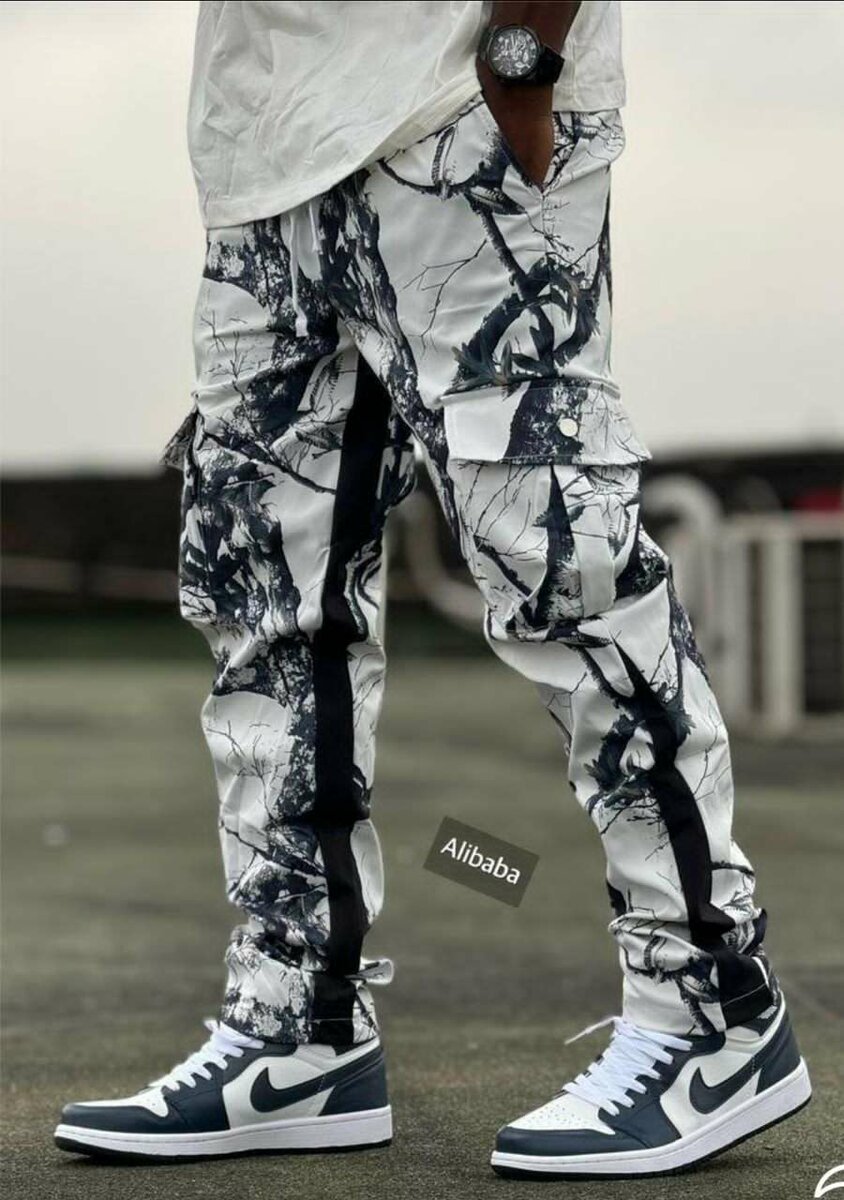 Pantalon cargo camo urbain