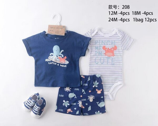 Ensemble bébé marin 3 pièces