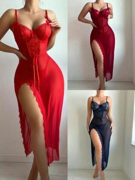 Nuisette élégante en dentelle