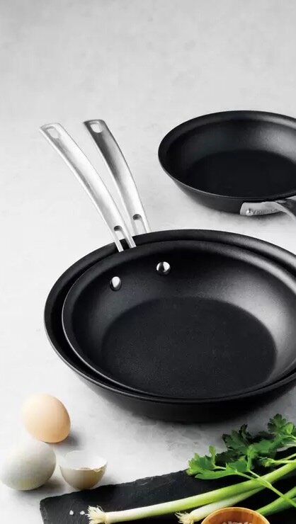 Kikland Signature 3-Pc Hard Anodized Sauté Pans