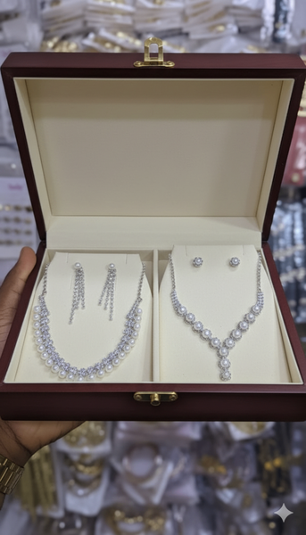 Ensemble de bijoux diamants