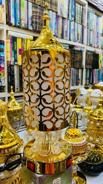 Lampe en laiton doré