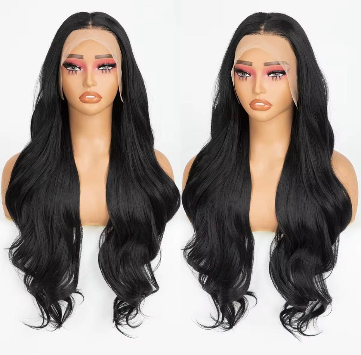 Perruque en dentelle longue