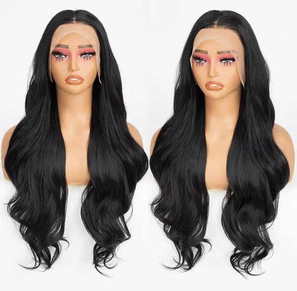 Perruque en dentelle longue