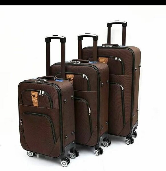 Set de valises rigides marron