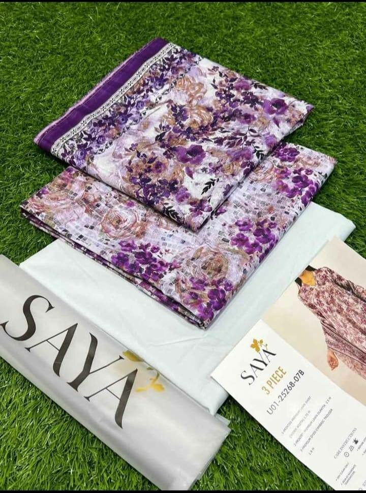 Saya Lawn 3 Pice Suit
