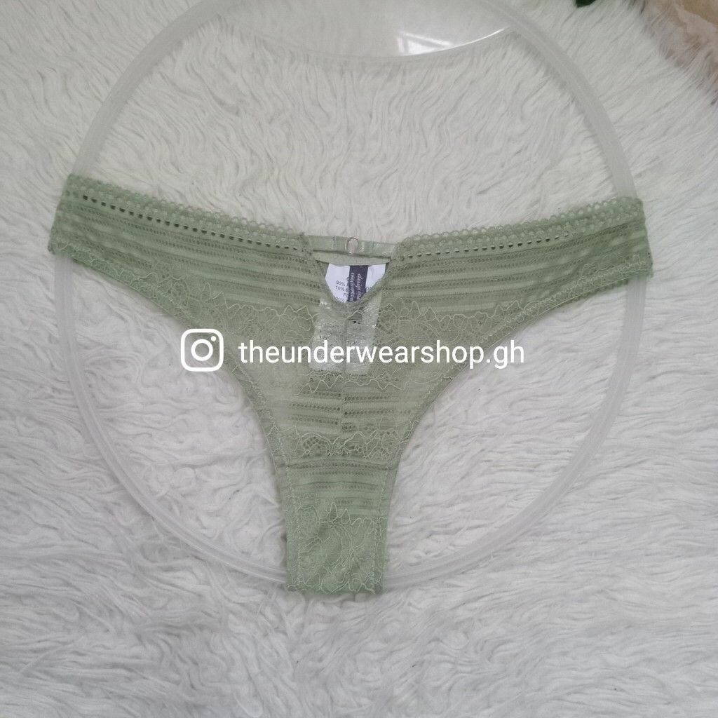 Lace thong panties