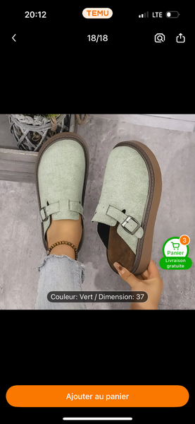 Sabots Chics en Suède Femme