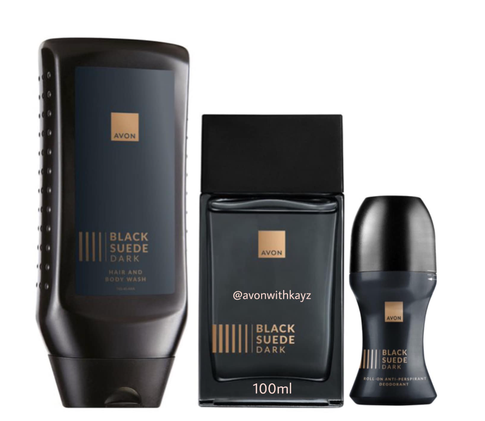 avon black suede dark set