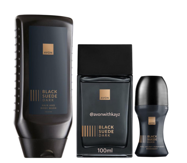 avon black suede dark set