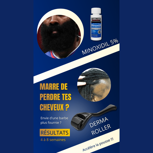 Minoxidil+ Derma Roller pousse
