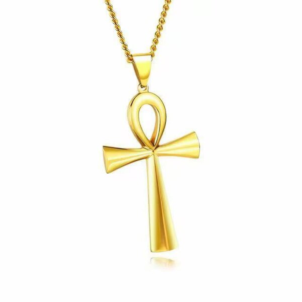 Collier Croix Ankh dorée