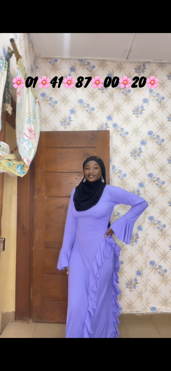 Robe longue violette élégante