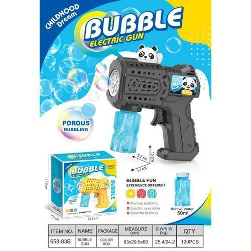 Pistolet à Bulles Électrique Amusant