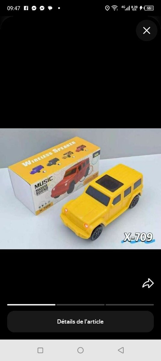 Enceinte Bluetooth Voiture Vintage