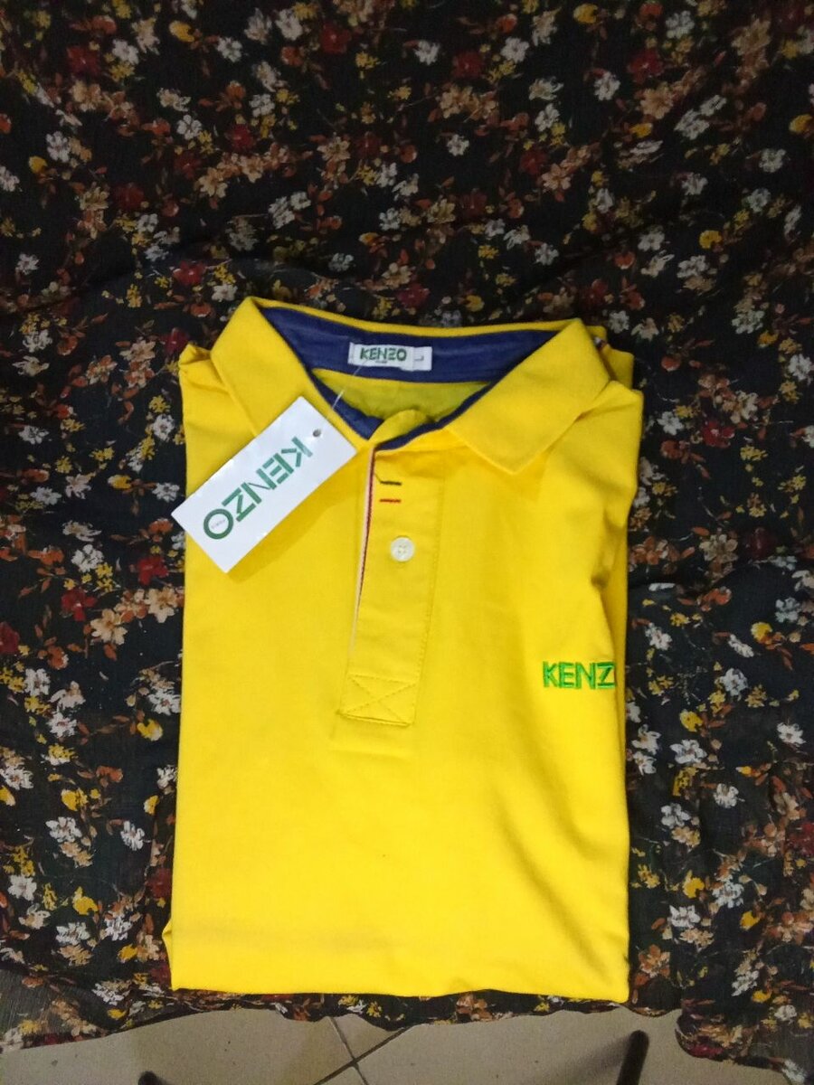 Polo Kenzo Jaune 100% Coton