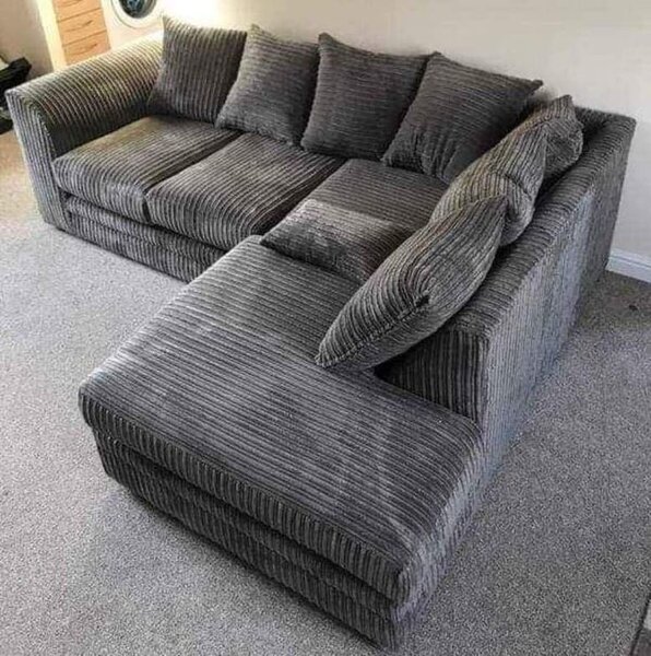 Canapé d'angle gris convertible