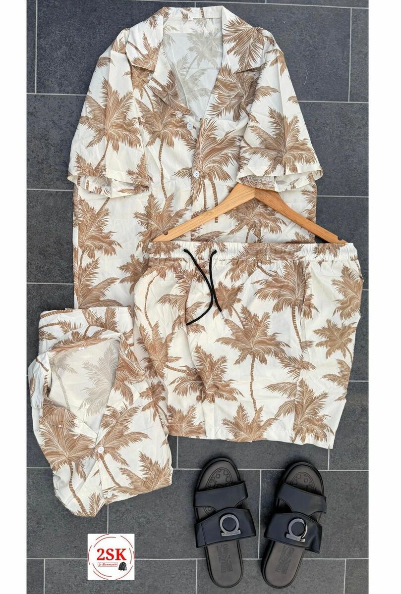 Tenue de Plage Tropicale Homme