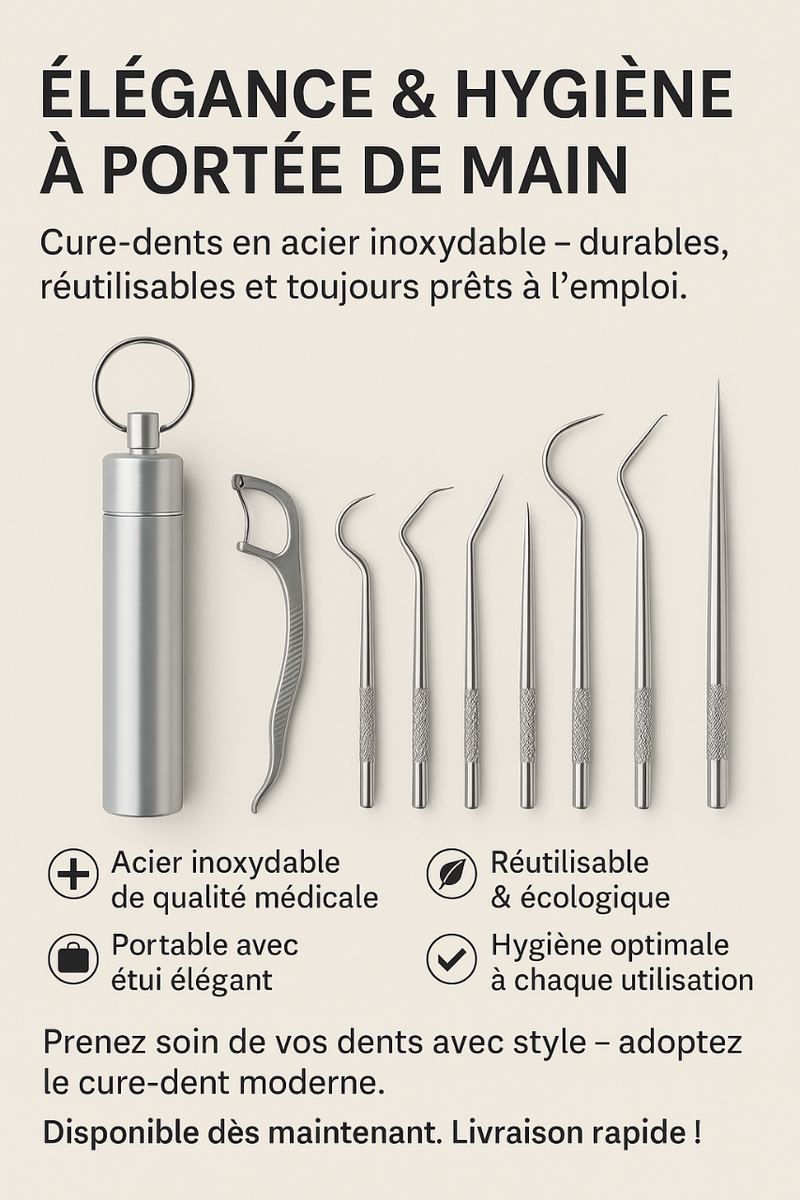 Cure dent en acier inoxydable