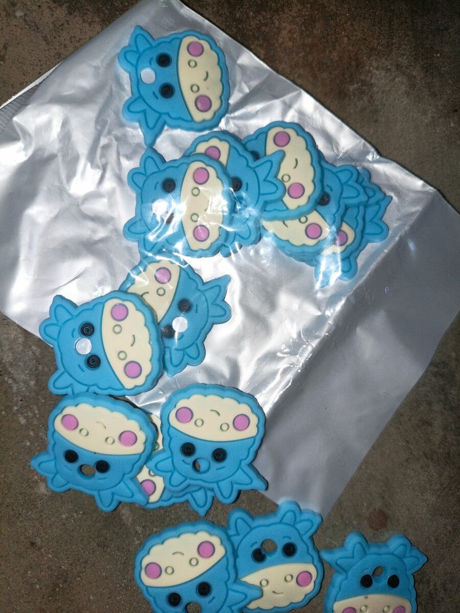 Perle en gomme forme de vache