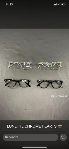Lunettes chrome hearts