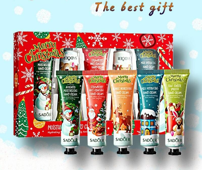 Fruity handcreams Christmas set (5 pieces)