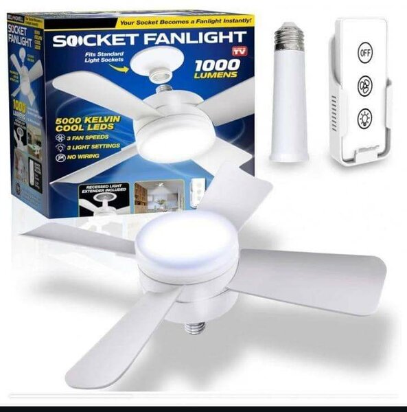 Ventilateur avec lumière.