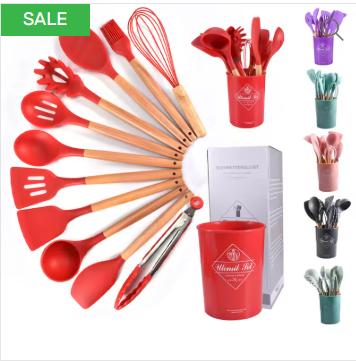 12PCS Silicone Kitchen Utensils Set