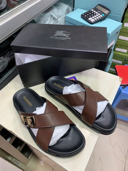 Luxury Leather Slide Sandals