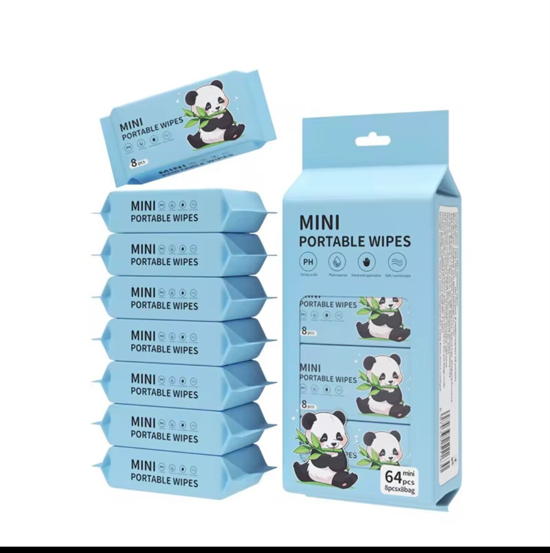 Lingettes Portables Mini Panda