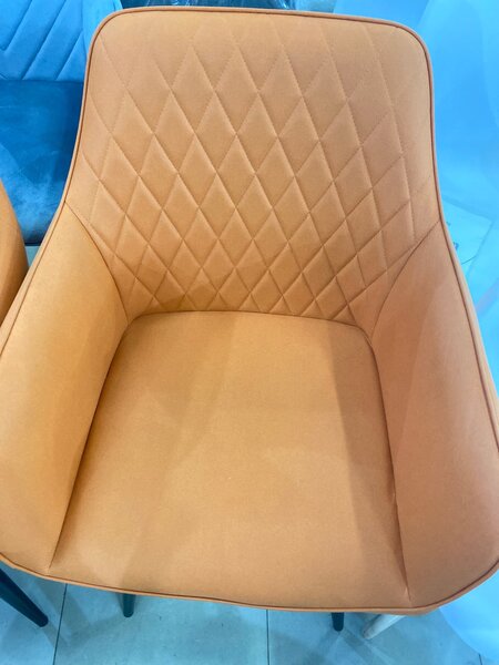 Orange Dining Chair Velvet