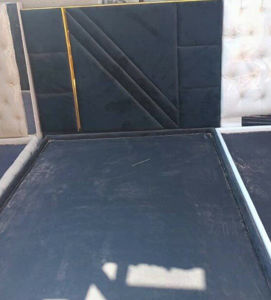 Stylish and high-quality double bed with headboard